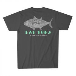 Футболка Grundens Eat Tuna T-Shirt SMU (Charcoal, XL)
