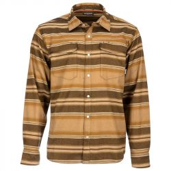 Рубашка Simms Gallatin Flannel LS Shirt (Dark Bronze Stripe, XXL)