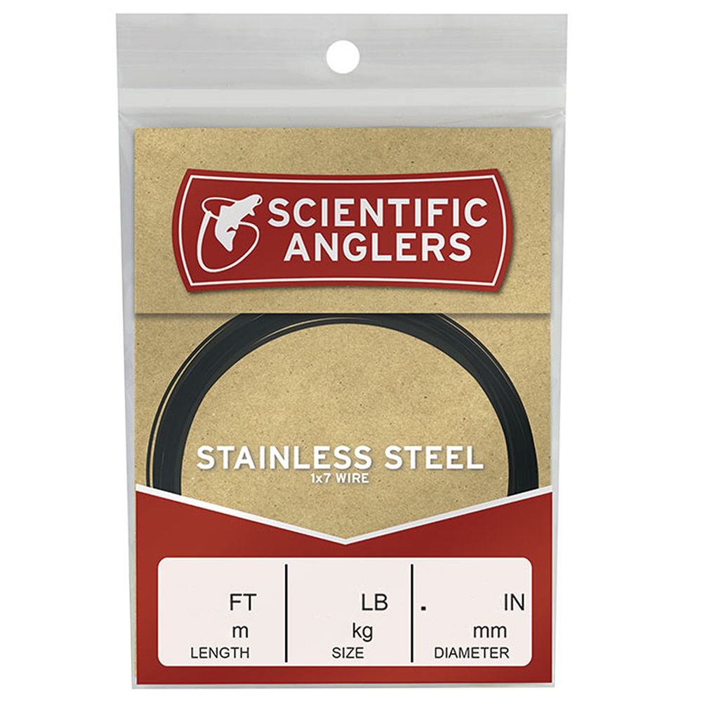Поводковый материал Scientific Anglers Stainless Steel Wire Tippet (20lb, 0.61mm, 9.14m)