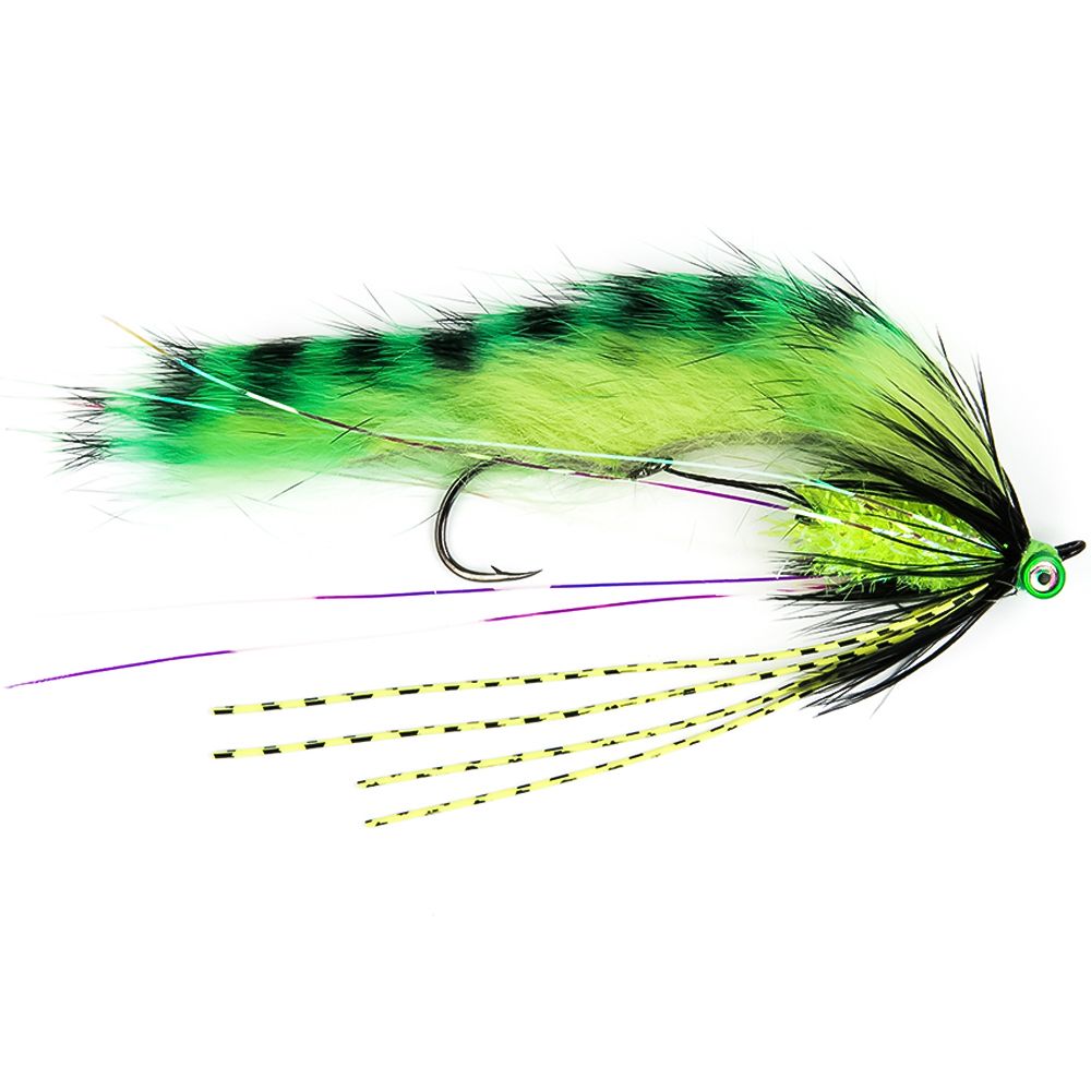 Мушка SF Zonker Leech-Chartreuse Tiger Stripe (#1 (Black/Owner 5411))