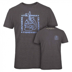 Футболка Grundens Socket SS T-Shirt SMU (Charcoal Heather, M)