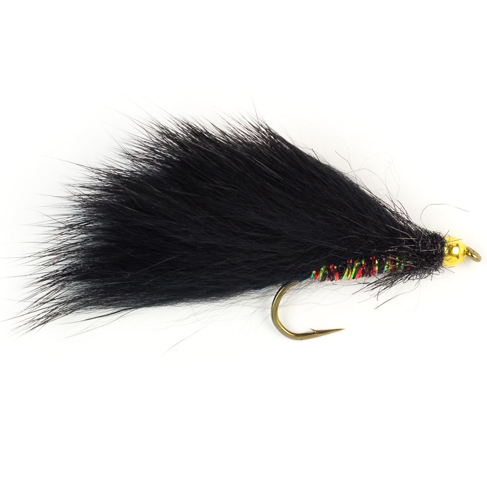 Мушка SF Black Leech-Electric Brass Beadhead (#6 (Bronze/Kamasan B200))