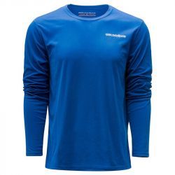 Футболка Grundens Tech Tee LS Shirt (G Hook Print Coastal Blue, M)