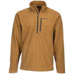 Пуловер Simms Rivershed Sweater Quarter Zip '20 (Dark Bronze, XXL)