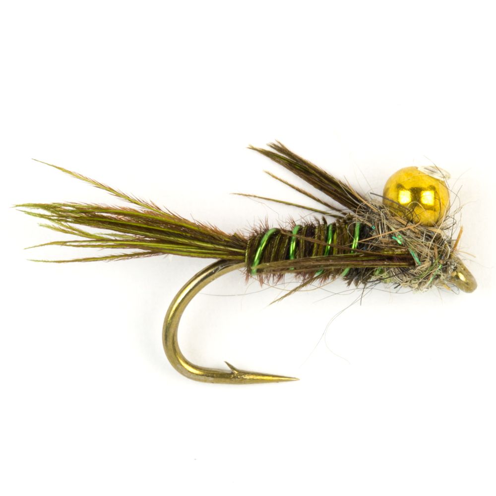 Мушка SF Olive Pheasant Tail Nymph Mc Phail Series (#14 (Bronze/Kamasan B175))