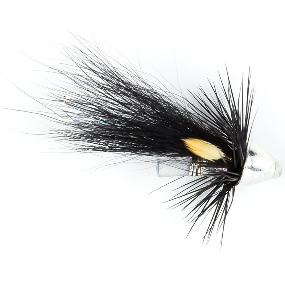 Мушка SF Black & Silver Mini Templedog Tungsten Conehead Tube