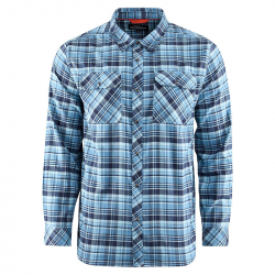 Рубашка Grundens Dungeness Seawool Flannel Shirt (Captain's Black, XXL)