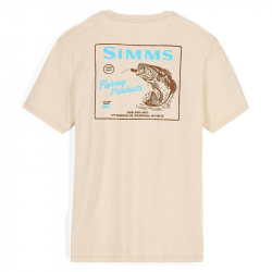Футболка Simms Locals Bass Shop T-Shirt (Natural, L)