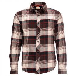 Рубашка Simms Dockwear Cotton Flannel (Mahogany Red Plaid, S)