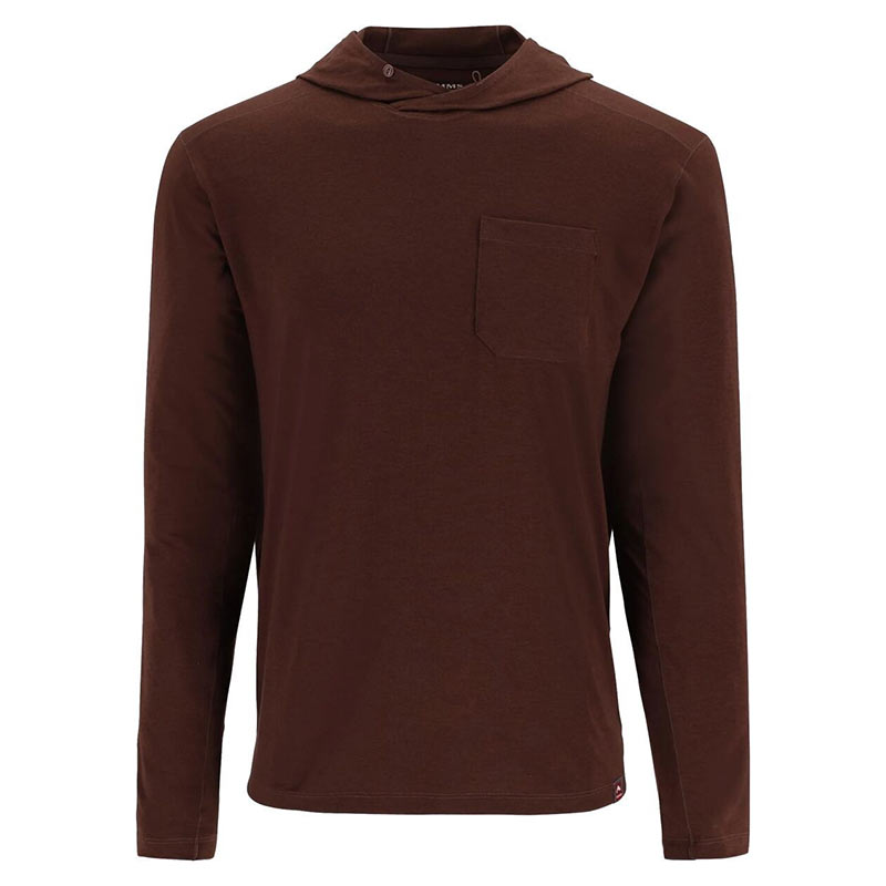 Футболка Simms Glades Hoody (Kona Heather, M) Футболка Simms Glades Hoody (Kona Heather, M)