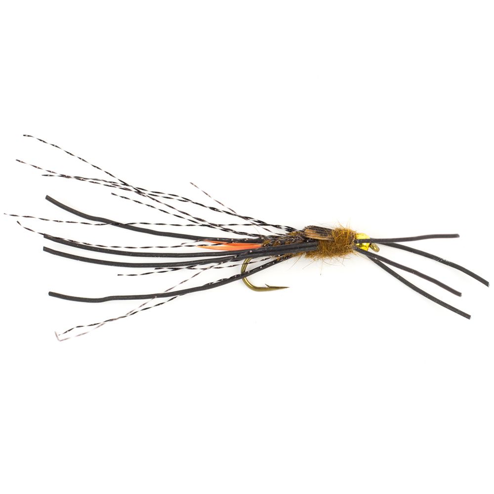 Мушка SF Brown Stone Brass Beadhead (#8 (Bronze/Kamasan B200))