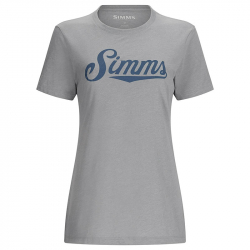 Футболка Simms Women's Crew Logo T-Shirt (Cinder Heather, L)