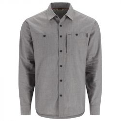 Рубашка Simms Cutbank Chambray LS Shirt (Cinder Chambray, S)