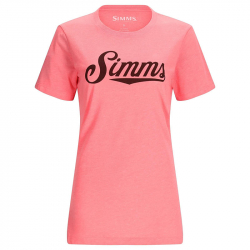 Футболка Simms Women's Crew Logo T-Shirt (Watermelon Heather, XL)