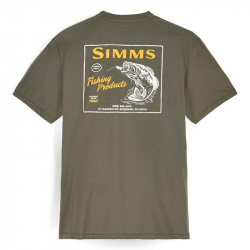 Футболка Simms Locals Bass Shop T-Shirt (Loden, XXL)
