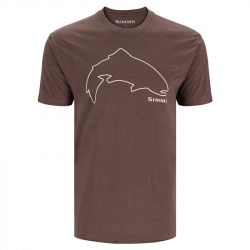 Футболка Simms Trout Outline T-Shirt