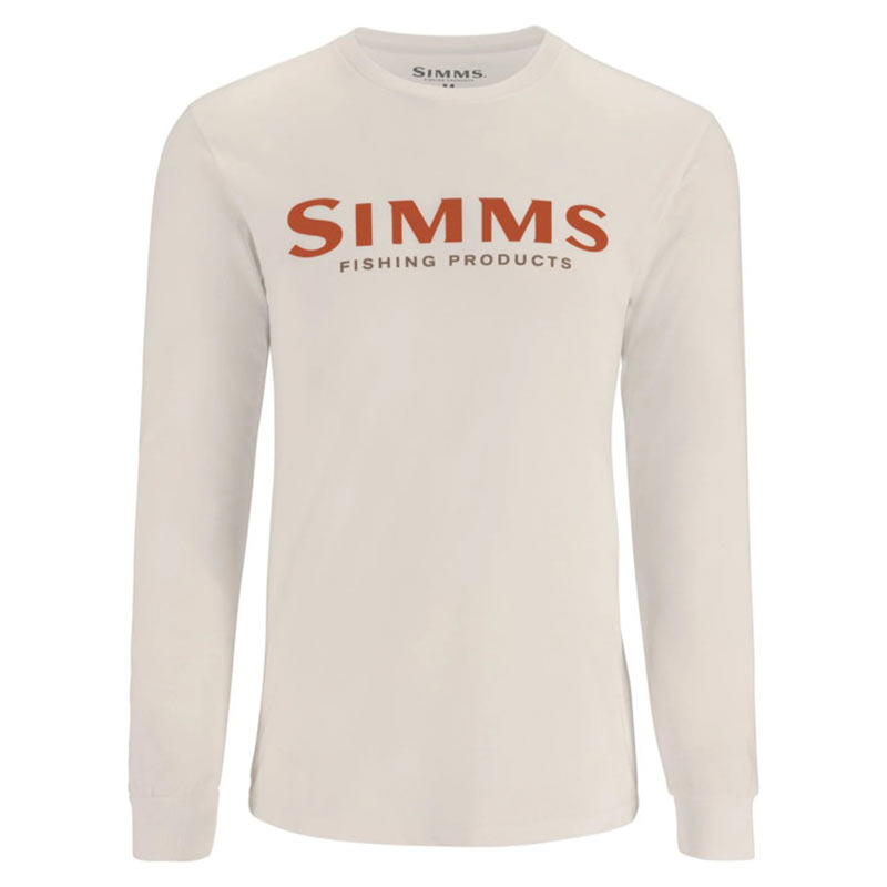 Футболка Simms Logo LS Shirt (Natural, XXL) Футболка Simms Logo LS Shirt (Natural, XXL)