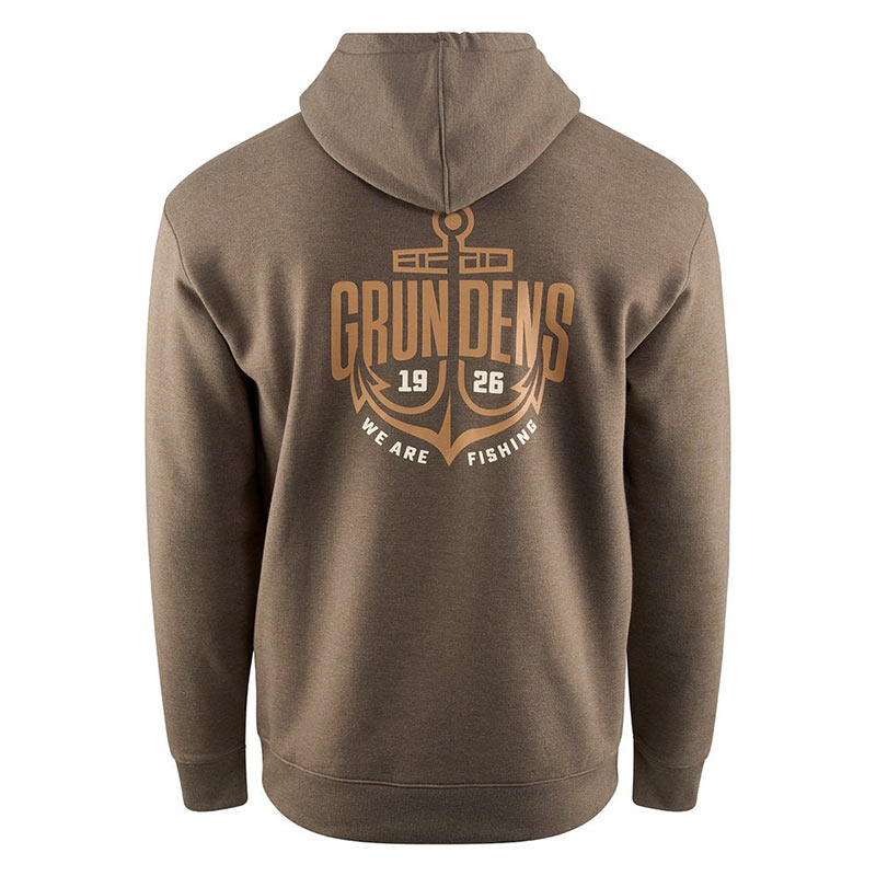 Толстовка Grundens Displacement DWR Hoodie (Anchor Otter Heather, L) Толстовка Grundens Displacement DWR Hoodie (Anchor Otter Heather, L)