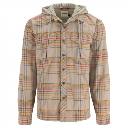 Рубашка Simms Coldweather Hoody (Stone Neo Plaid, L)
