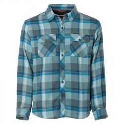 Рубашка Grundens Kodiak Insulated Flannel Shirt (Dark Slate Plaid, XXL)