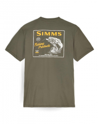 Футболка Simms Locals Bass Shop T-Shirt (Loden, XL)