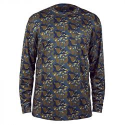 Футболка Grundens Fish Head LS Shirt (Butternut Camo, XXL)