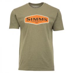 Футболка Simms Logo Frame T-Shirt (Military Heather, XXL)