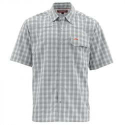Рубашка Simms Big Sky SS Shirt (S, Pewter Plaid)