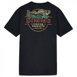 Футболка Simms Neon Draft T-Shirt (Black, L)