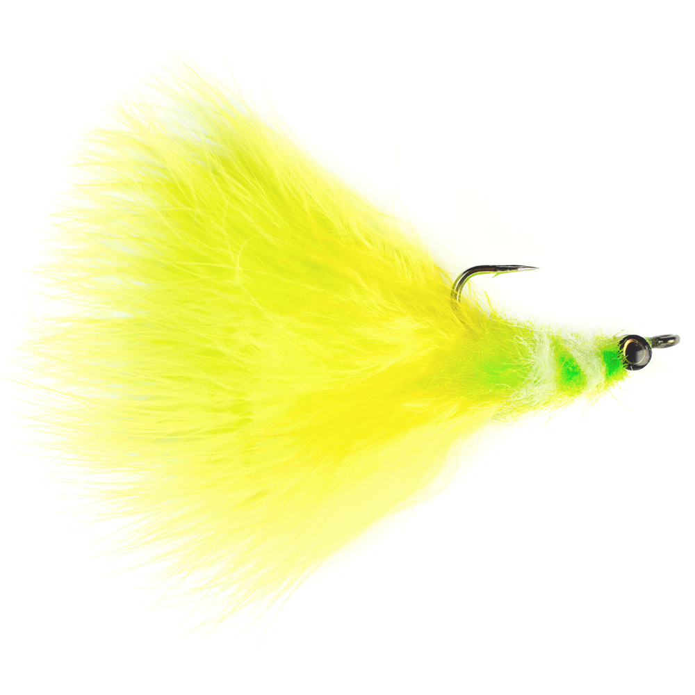 Мушка SF Tarpon Toad Rat-Chartreuse & White