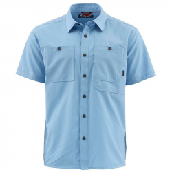 Рубашка Simms Double Haul SS Shirt (Faded Denim, S)