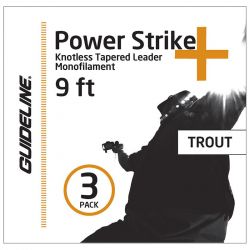 Подлесок Guideline Power Strike+ Trout Leader 3-Pack (9ft, 3X, 7,3lb, 3.3kg)