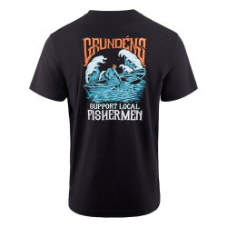 Футболка Grundens Support Fishermen SS T-Shirt (Black, XXL)