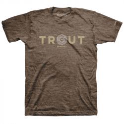 Футболка Simms Reel Trout T-Shirt (S, Brown Heather)