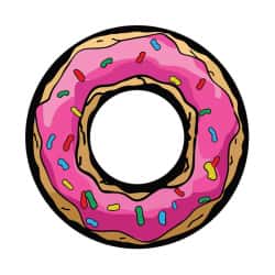 Наклейка для катушки Redington I.D DECAL (3/4, Donut)