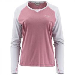 Термофутболка Simms Women's Solarflex Crewneck (Garnet Heather/ Sterling, XL)