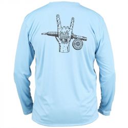 Термофутболка Simms Solar Tech Tee (Release Rocker Faded Denim, XXL)
