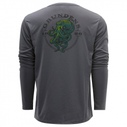 Футболка Grundens Kracken LS Tech Tee (Anchor, S)
