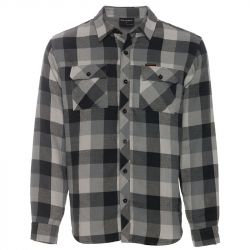 Рубашка Grundens Kodiak Insulated Flannel Shirt (Black Plaid, XL)