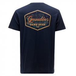 Футболка Grundens Dark Seas X Grundens Watercraft SS T-Shirt (Dark Navy, M)