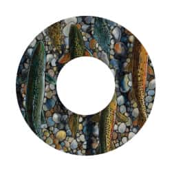 Наклейка для катушки Redington I.D DECAL (5/6, Trout Dream - Udesen)