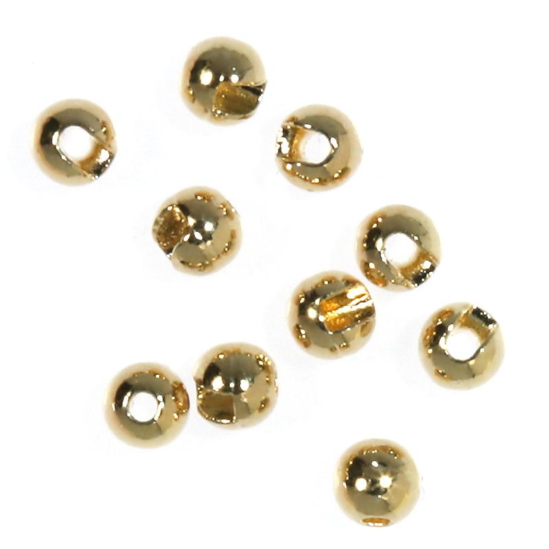 Головки вольфрамовые Tiemco Tungsten Bead Plus Gold No Mirror (S, 2.8mm)
