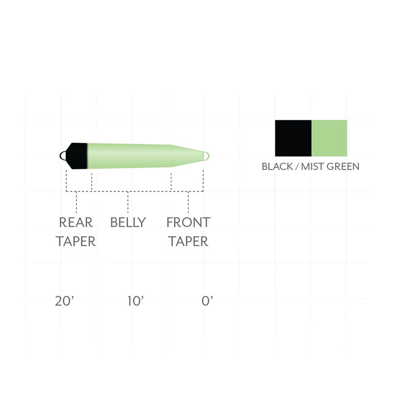 Шнур Scientific Anglers Skagit Short Floating Head (450 Grain, Black/Mist Green) №2