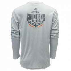 Футболка Grundens Logo Anchor LS Tech Tee