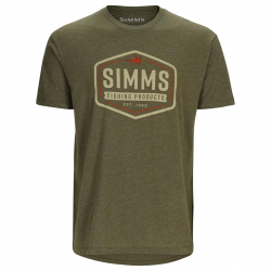 Футболка Simms Fly Patch T-Shirt (Military Heather, M)