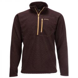 Пуловер Simms Rivershed Sweater Quarter Zip '20 (Mahogany, L)