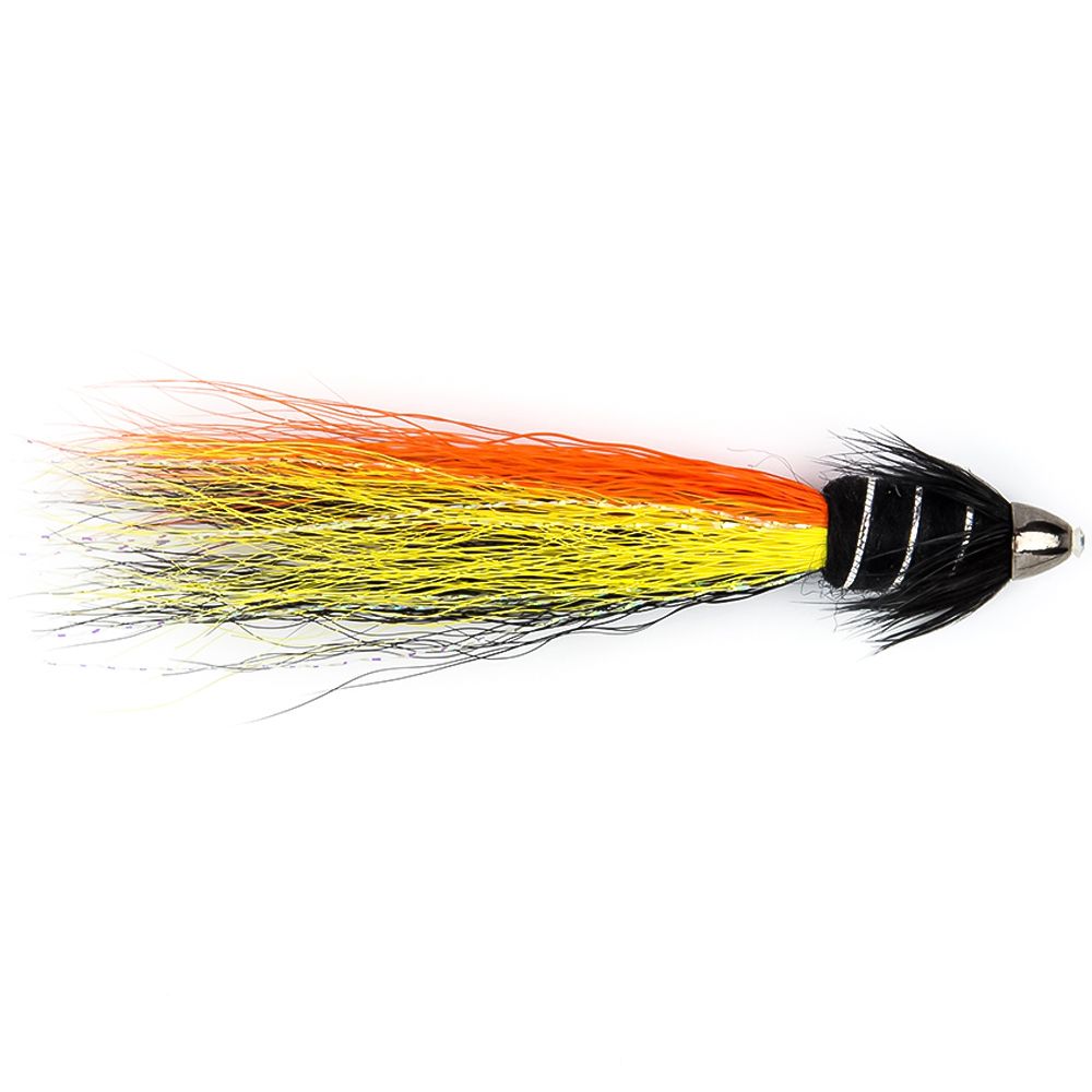 Мушка SF Snaelda-Yellow/Orange/Black Tungsten Conehead Tube (1/2", Small (4.8mm)/Black)