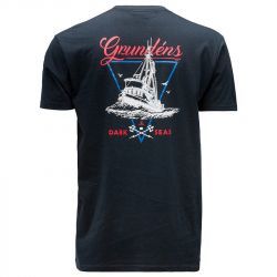 Футболка Grundens Dark Seas X Grundens Long Range T-Shirt (Navy, M)