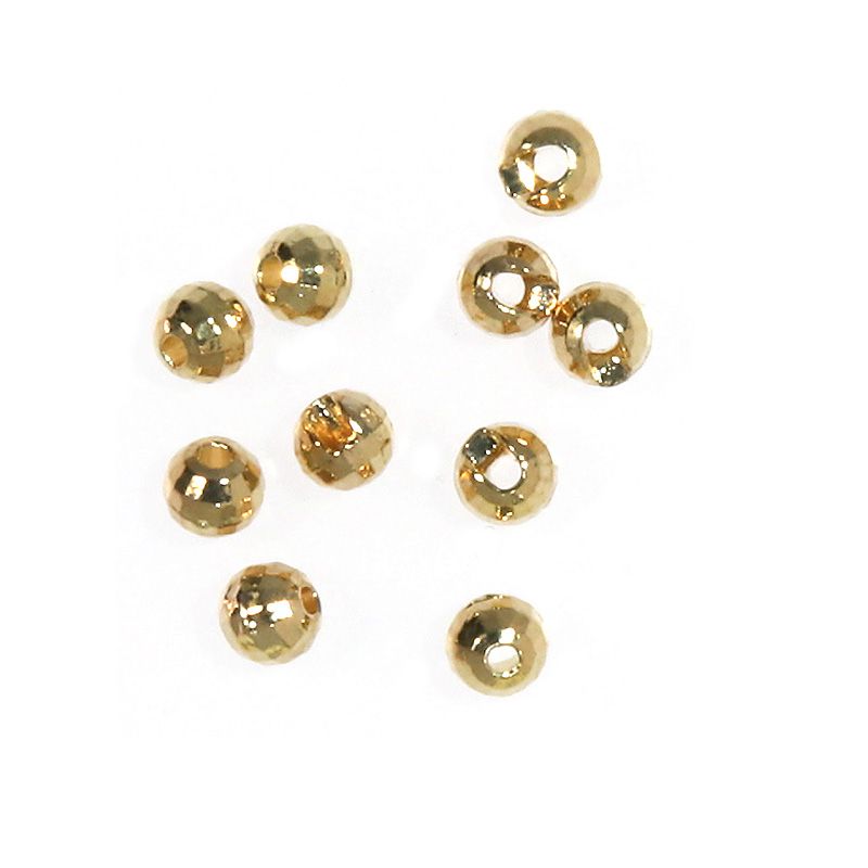 Головки вольфрамовые Tiemco Tungsten Bead Plus Gold Mirror (M, 3.5mm)