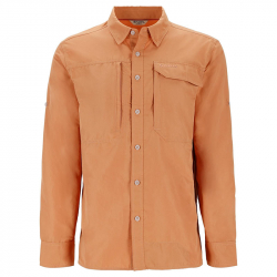 Рубашка Simms Guide Fishing Shirt (Orange Maple, L)
